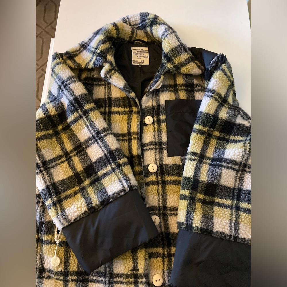 Perfdgarten plaid fleece jacket
